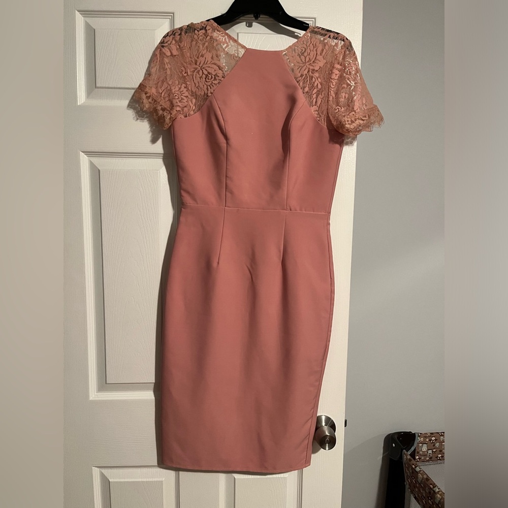 Chi chi London pink dress